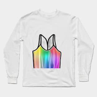 Vibrant Rainbow Gradient Tank Top Design No. 836 Long Sleeve T-Shirt